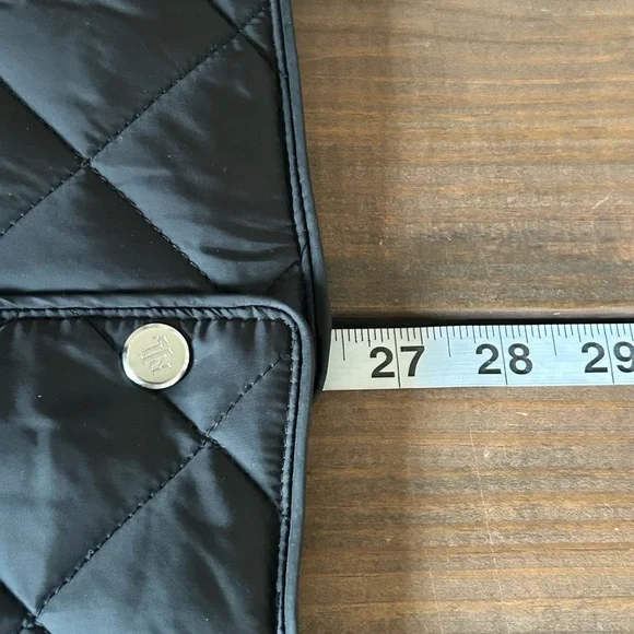 RALPH LAUREN QUILTED STANDUP COLLAR Black  SIZE Medium - Picture 5 of 6